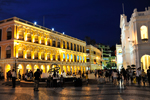 Fountain Plaza at Dusk